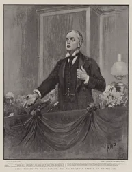 Lord Roseberysin eroaminen, hänen valedictory-puheensa Edinburghissa
